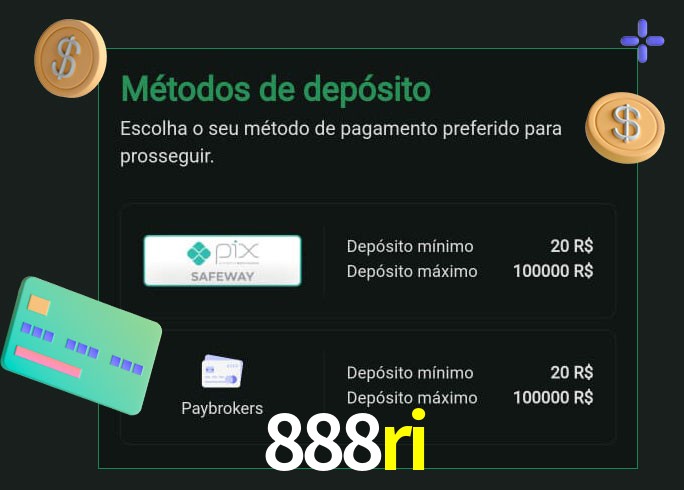 O cassino 888ri oferece uma grande variedade de métodos de pagamento